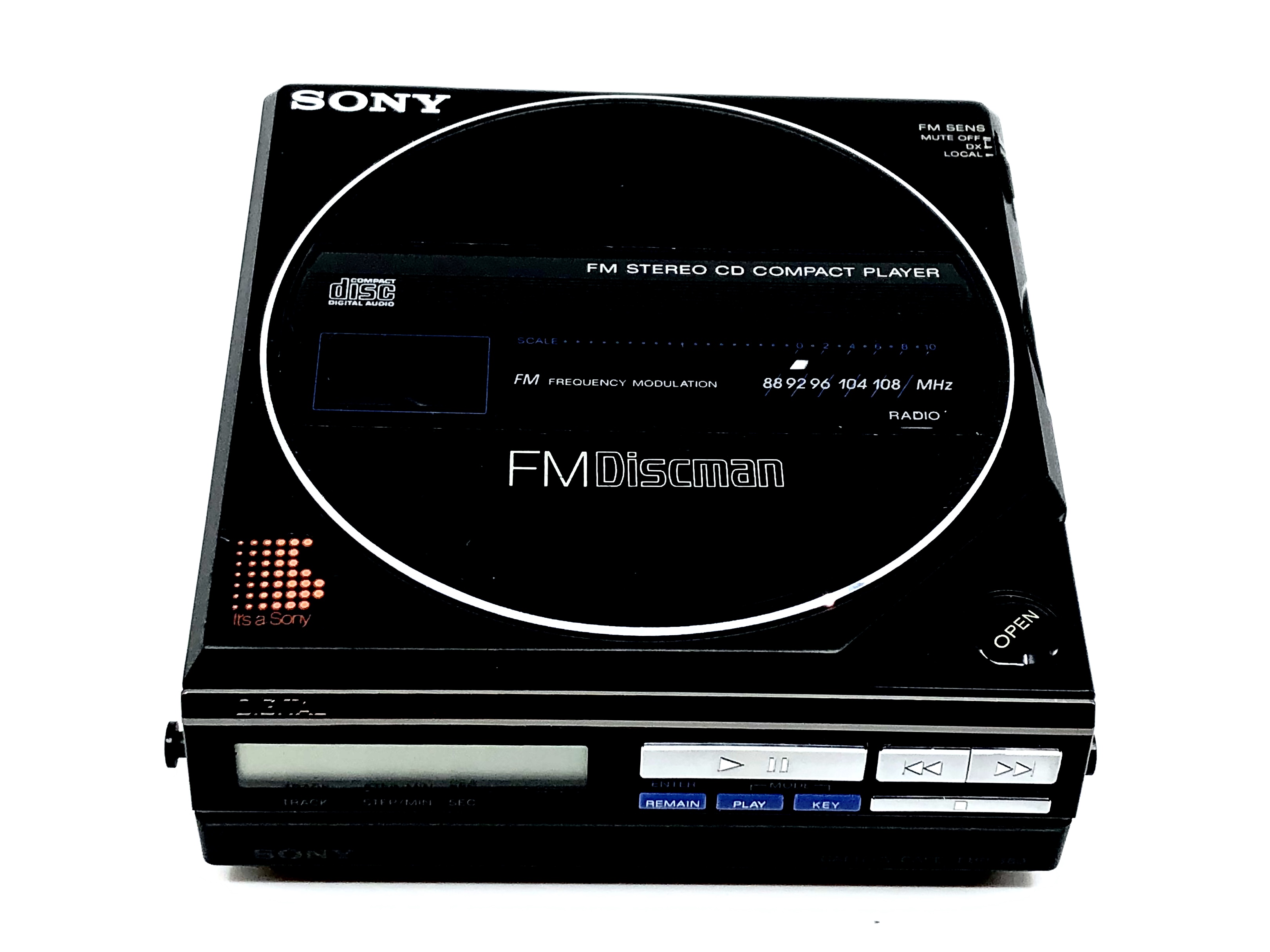 Sony Discman D-55 Portable CD Player with Stereo FM