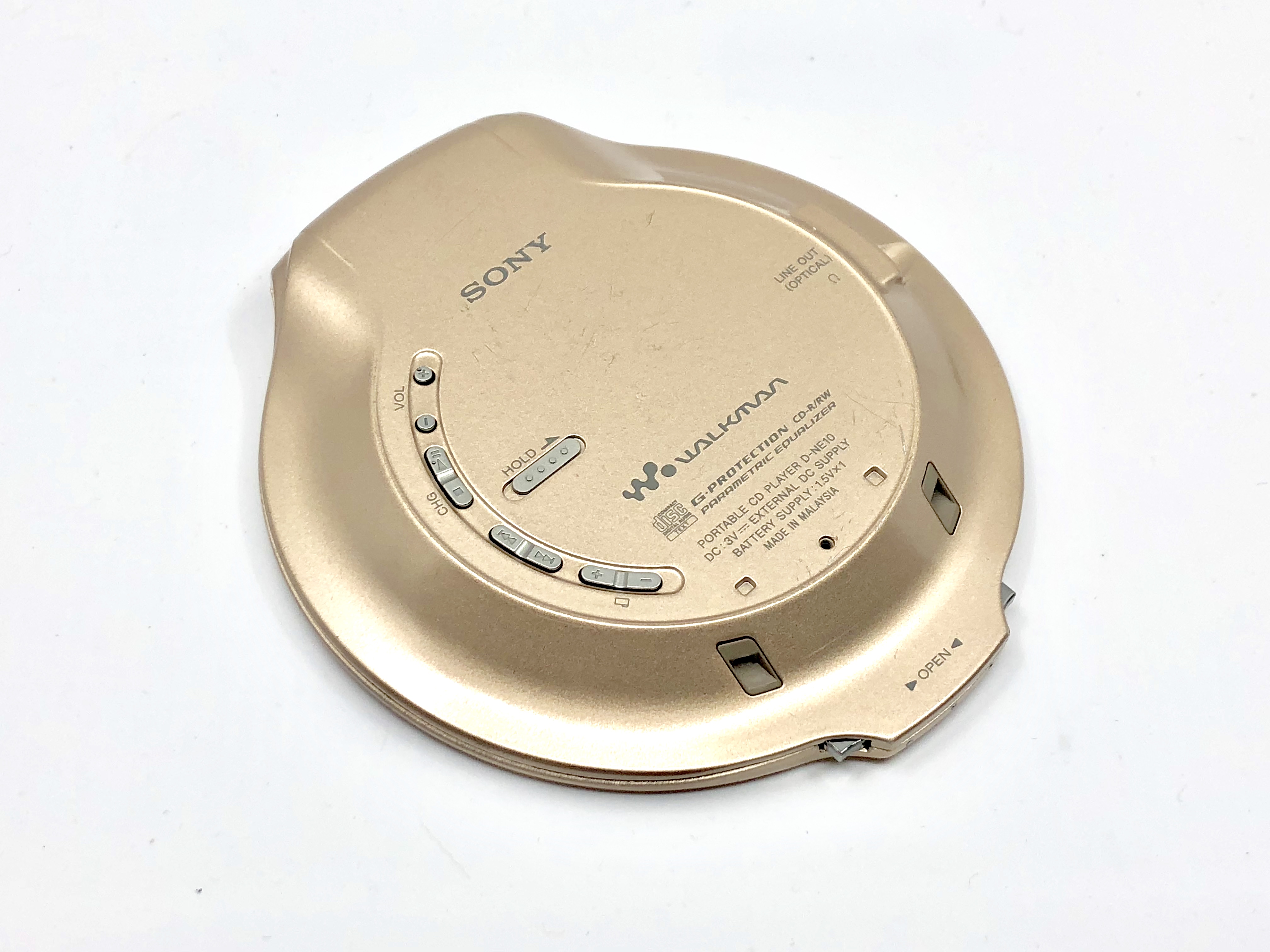 Sony CD Walkman D-NE10 Gold Portable CD Player