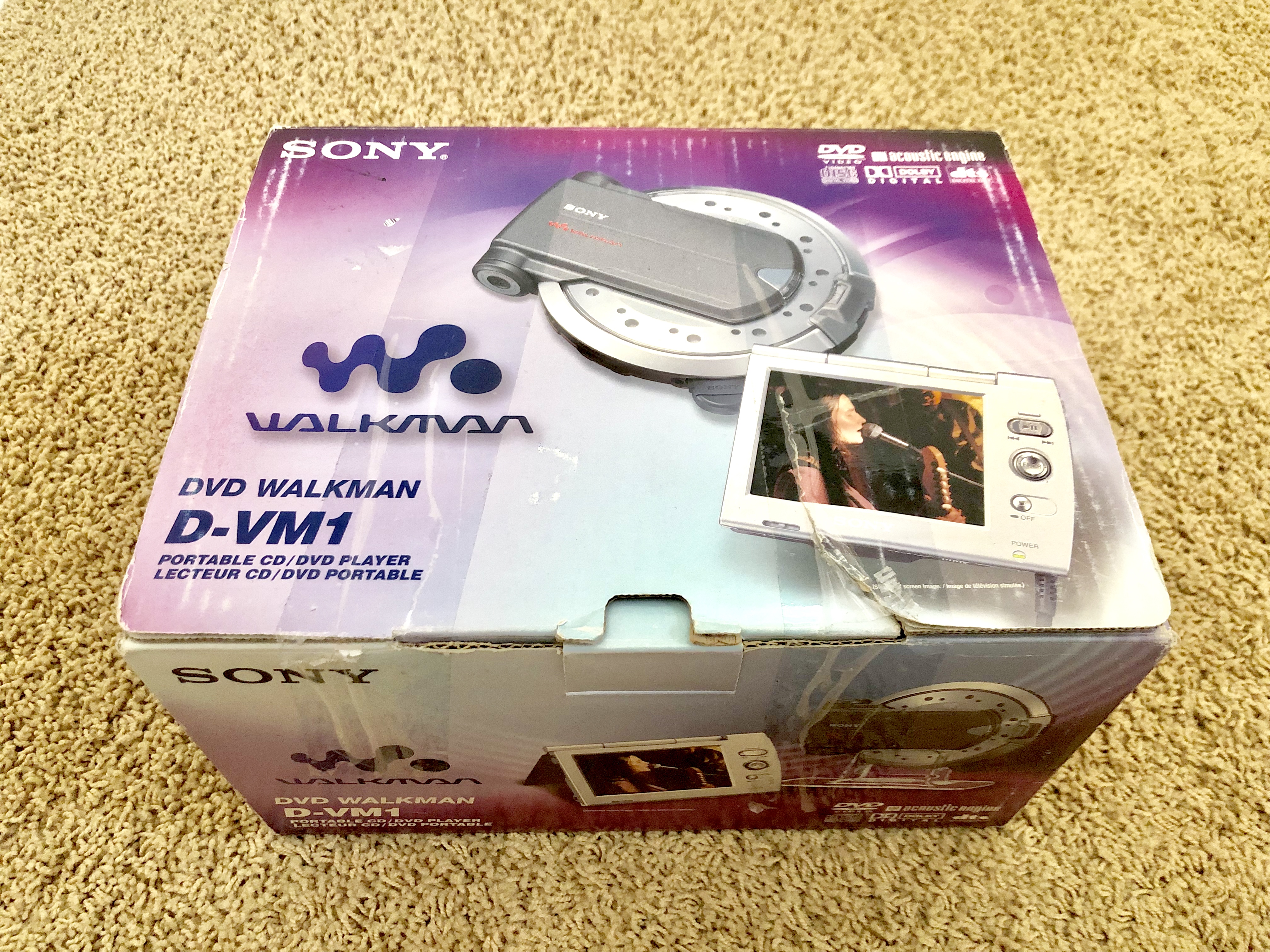 Sony D-VM1 Silver Portable DVD CD Player