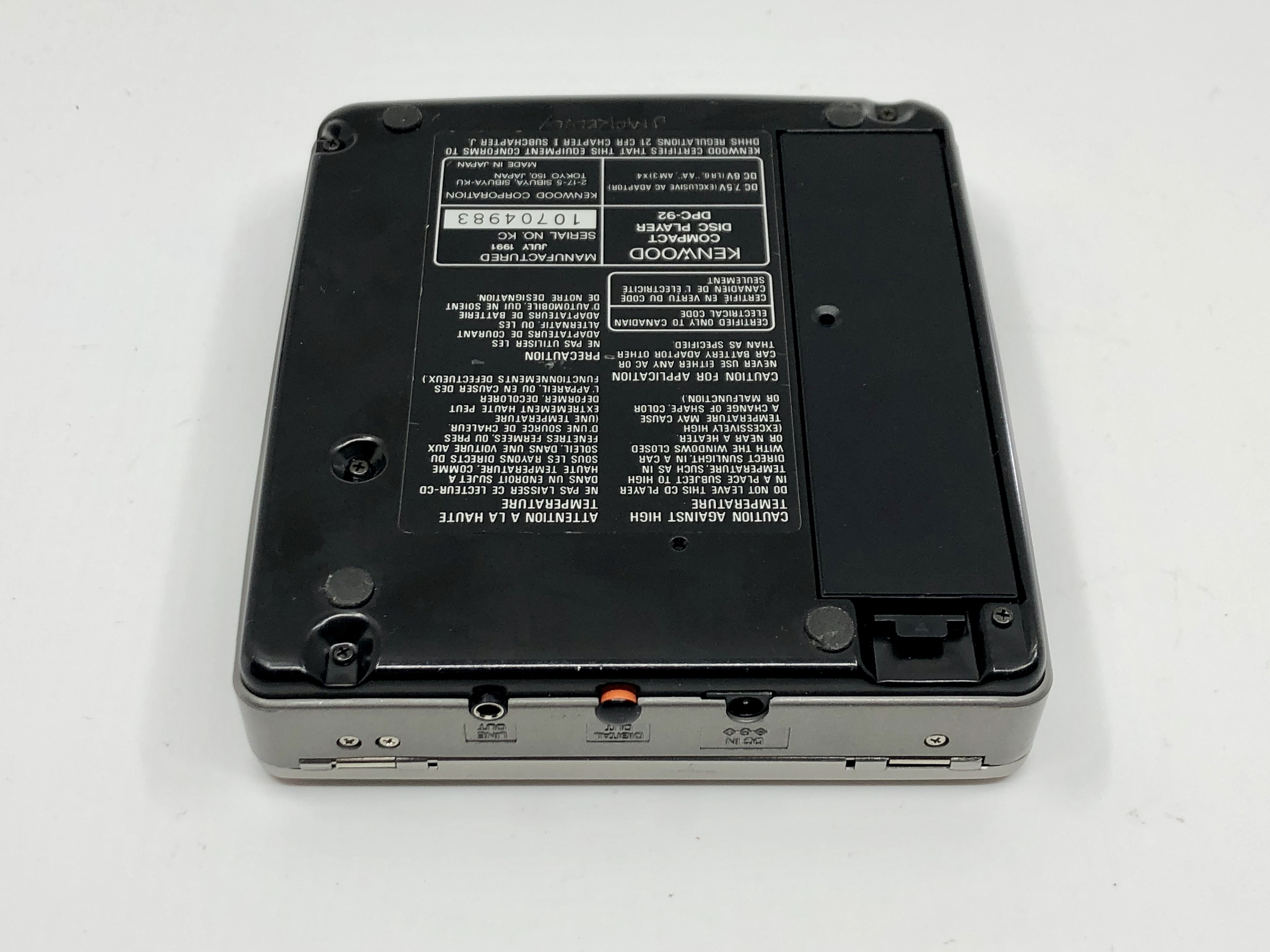Kenwood DCP-92 Champagne Portable CD Player