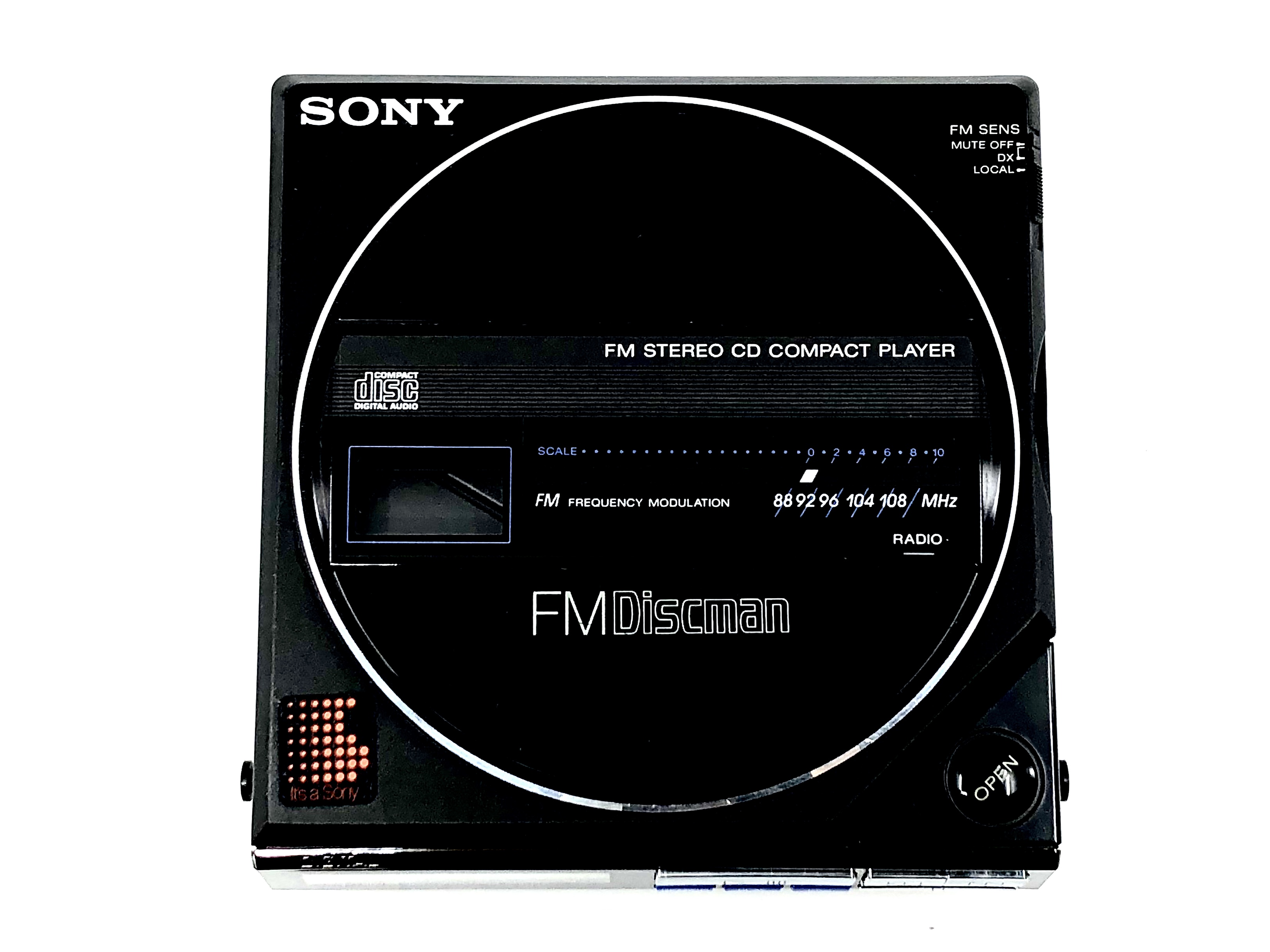 Sony Discman D-55 Portable CD Player with Stereo FM