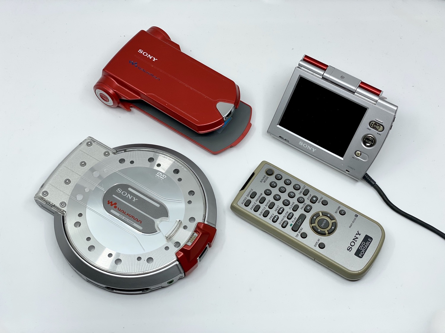 Sony Walkman D-VM1 Red Portable DVD Player