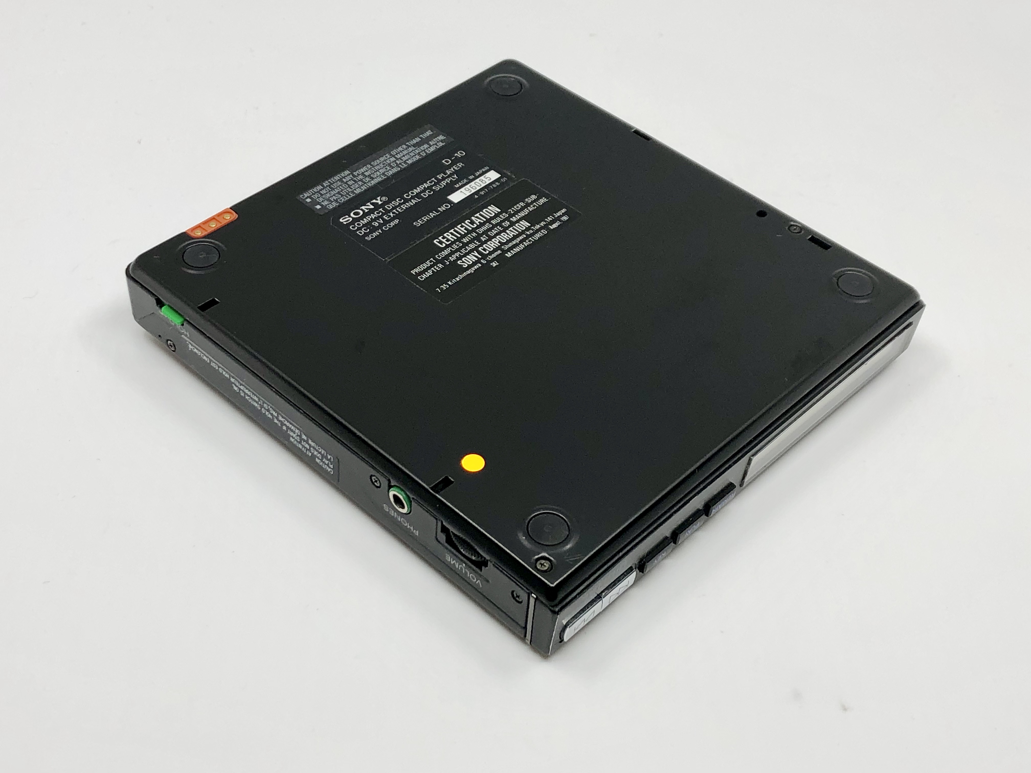 Sony Discman D-10 D-100 Portable CD Player