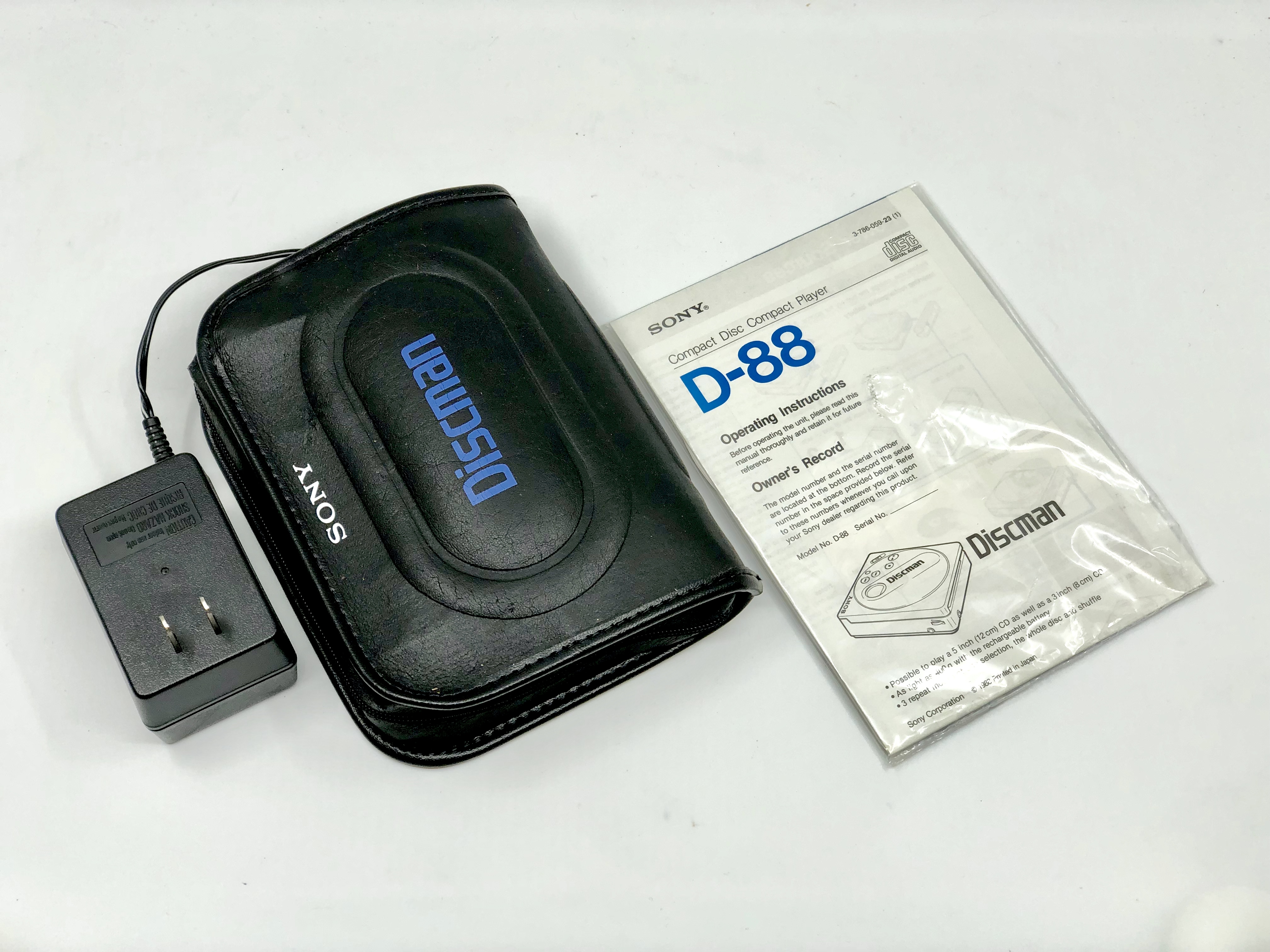 Sony Discman D-88 Portable CD Player