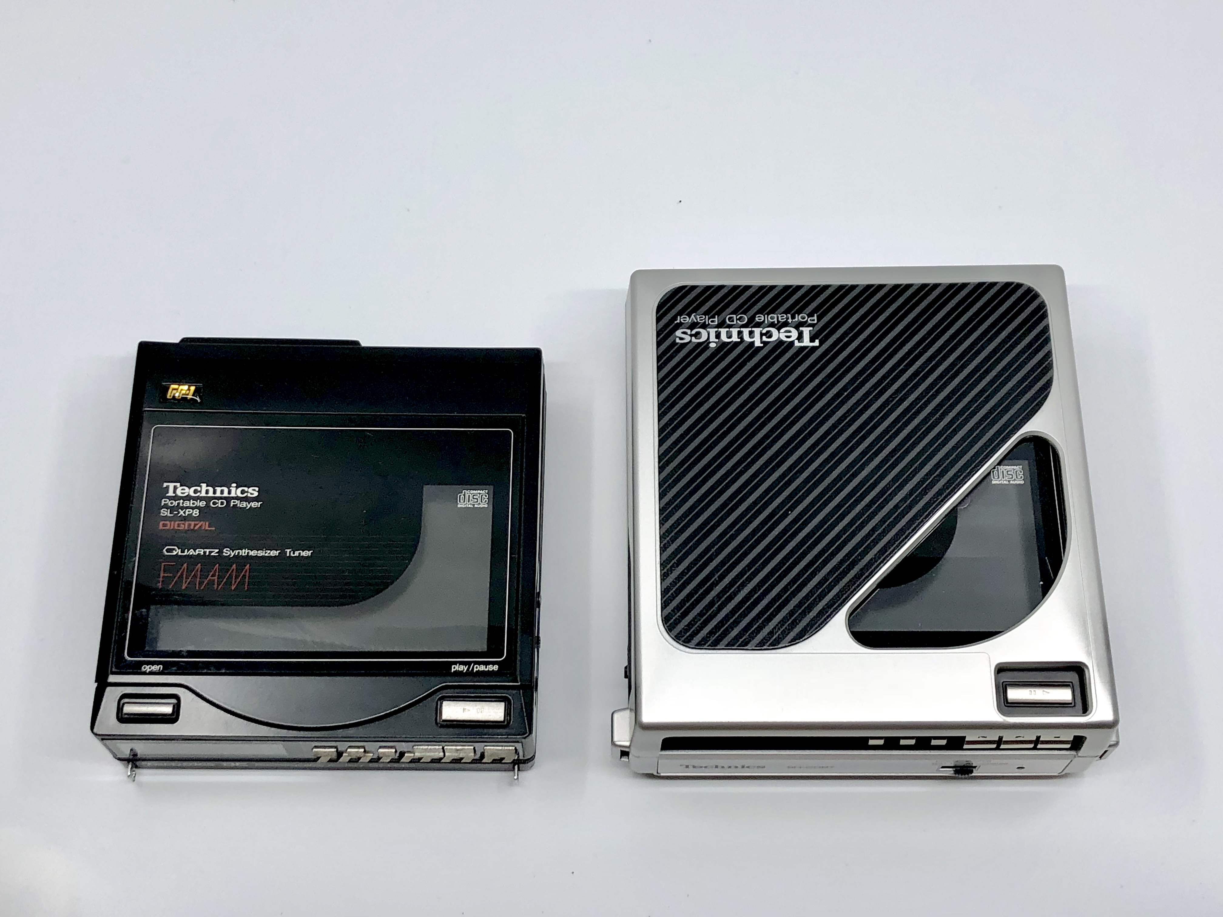 Technics SL-XP7, SL-XP8 Comparison