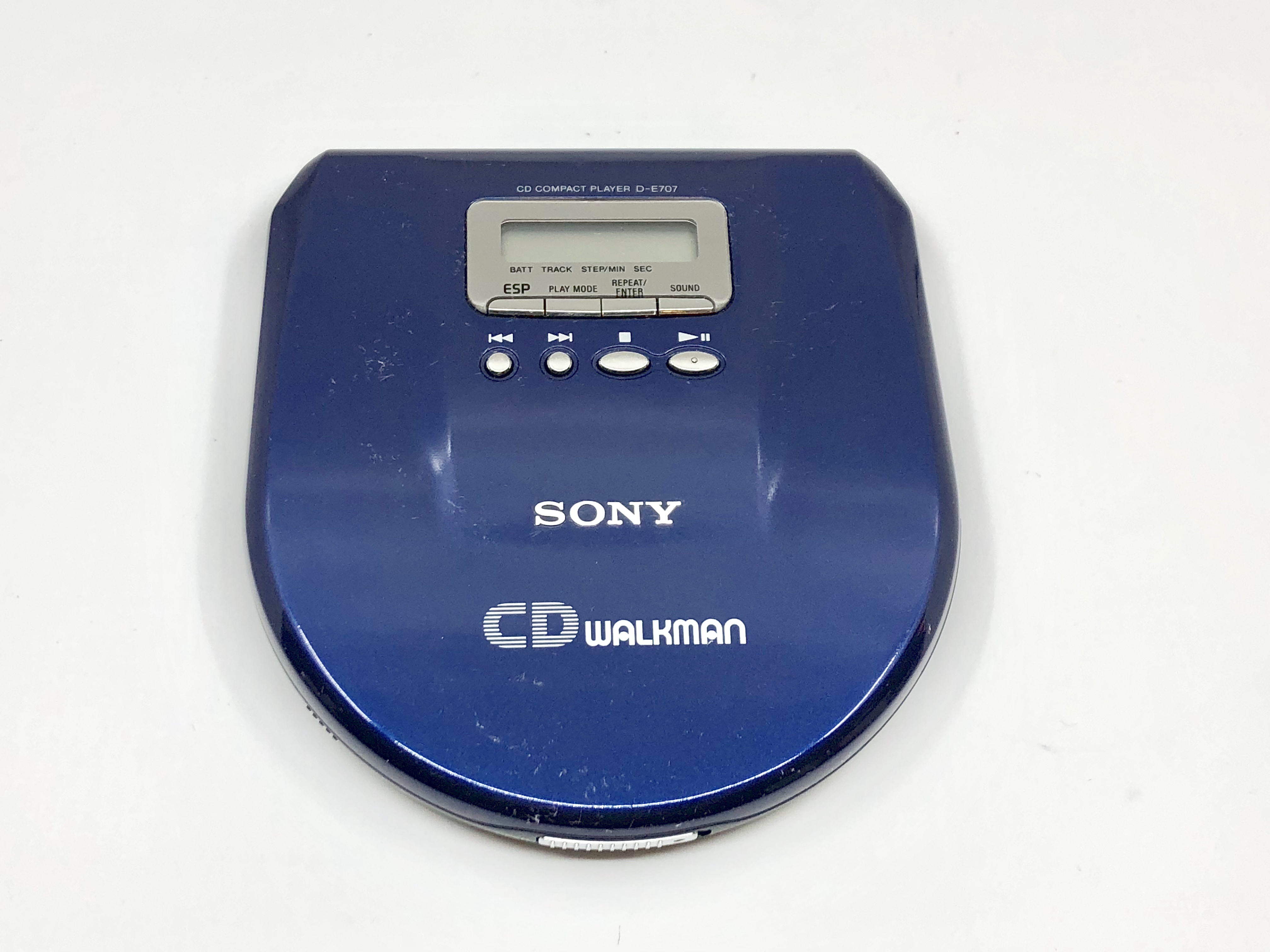 A5491 ソニー SONY CDウォークマン D-E707 Sony CD Walkman D-E707 Dark Blue Portable CD Player