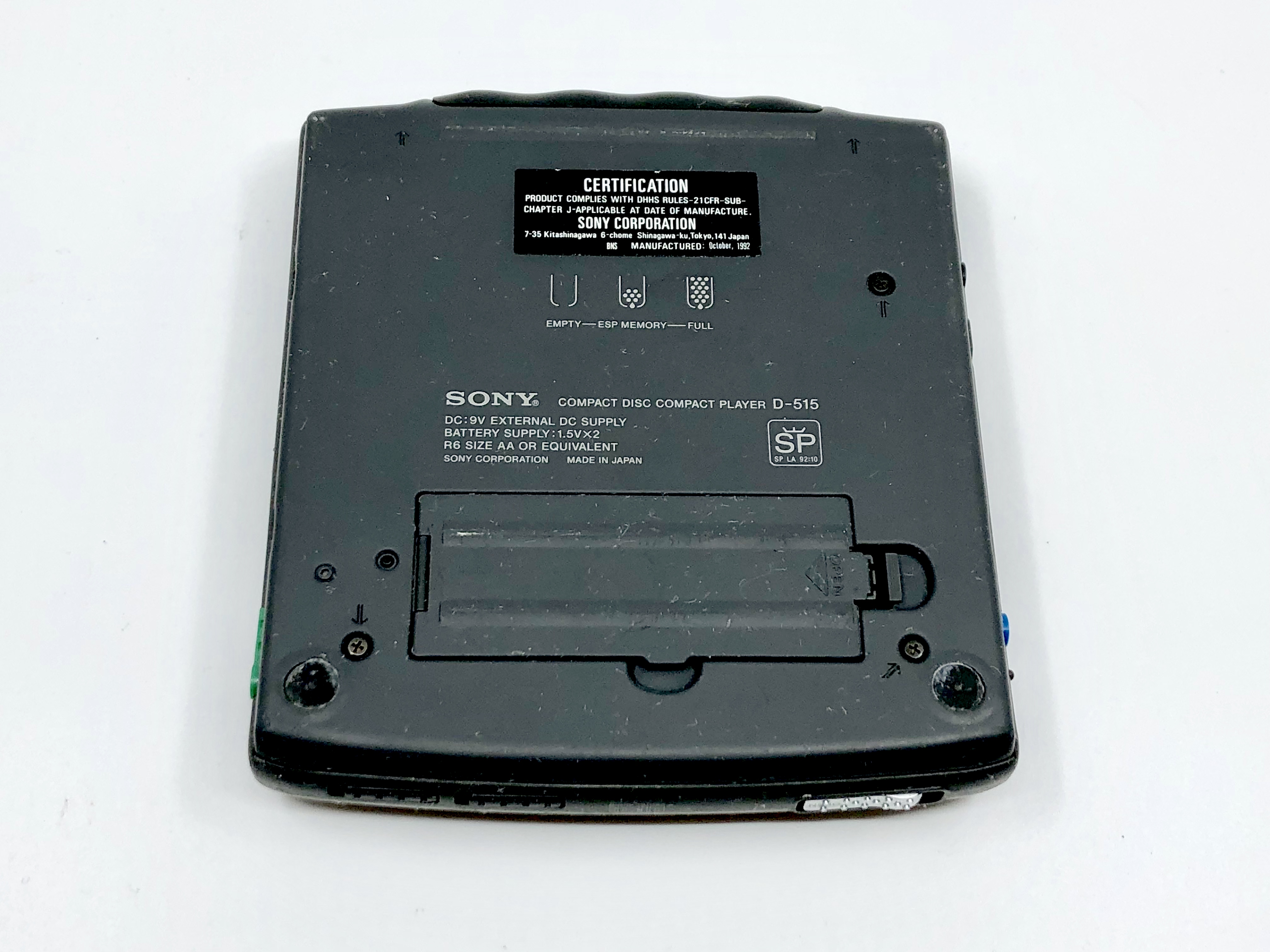 Sony Discman D-515 Portable Compact Disc Player