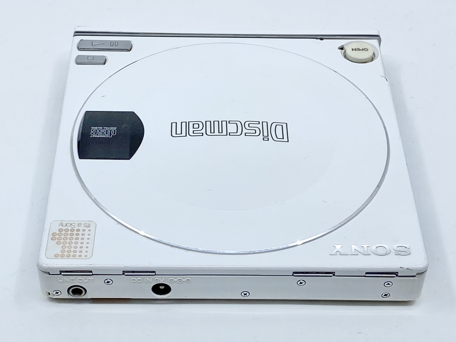 Sony Discman D-100 White Portable CD Player