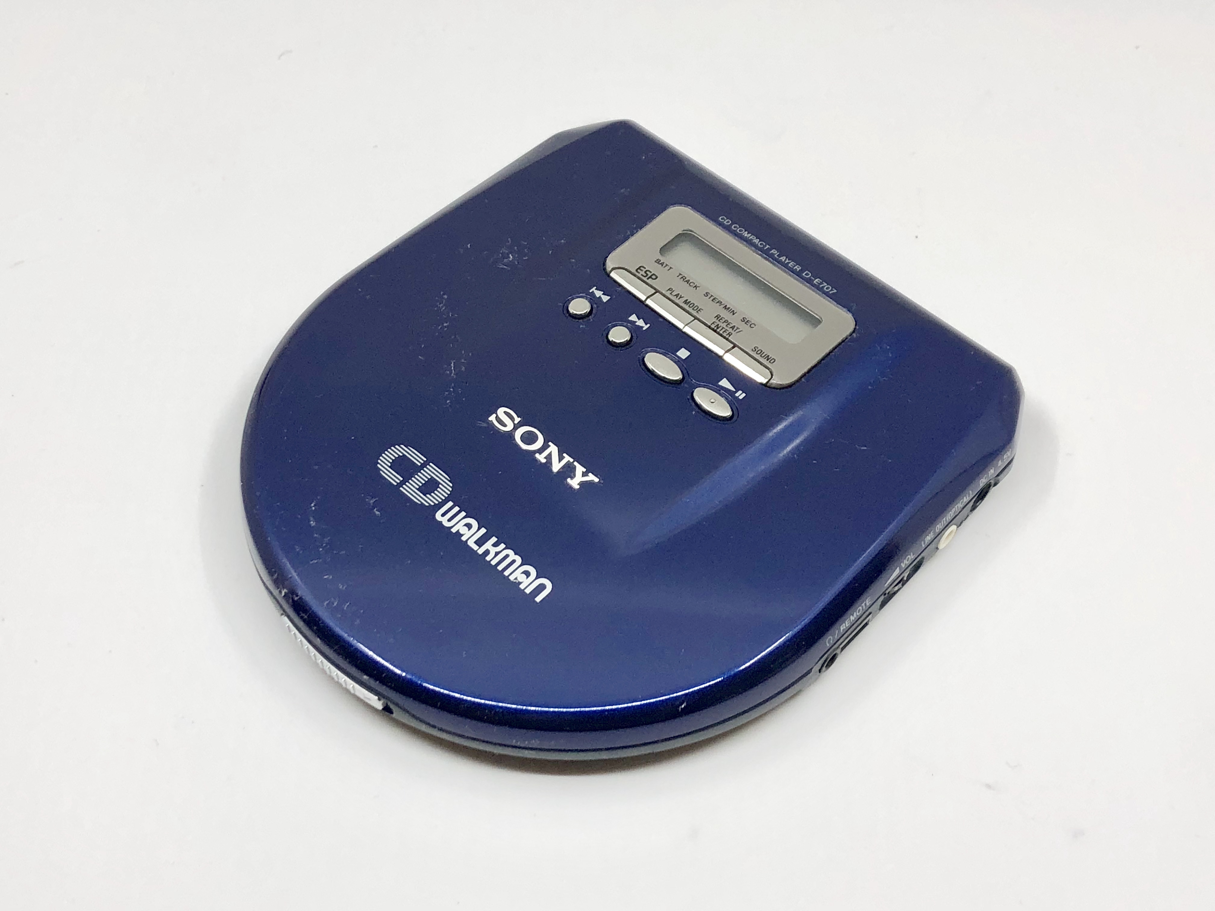 Sony CD Walkman D-E707 Dark Blue Portable CD Player