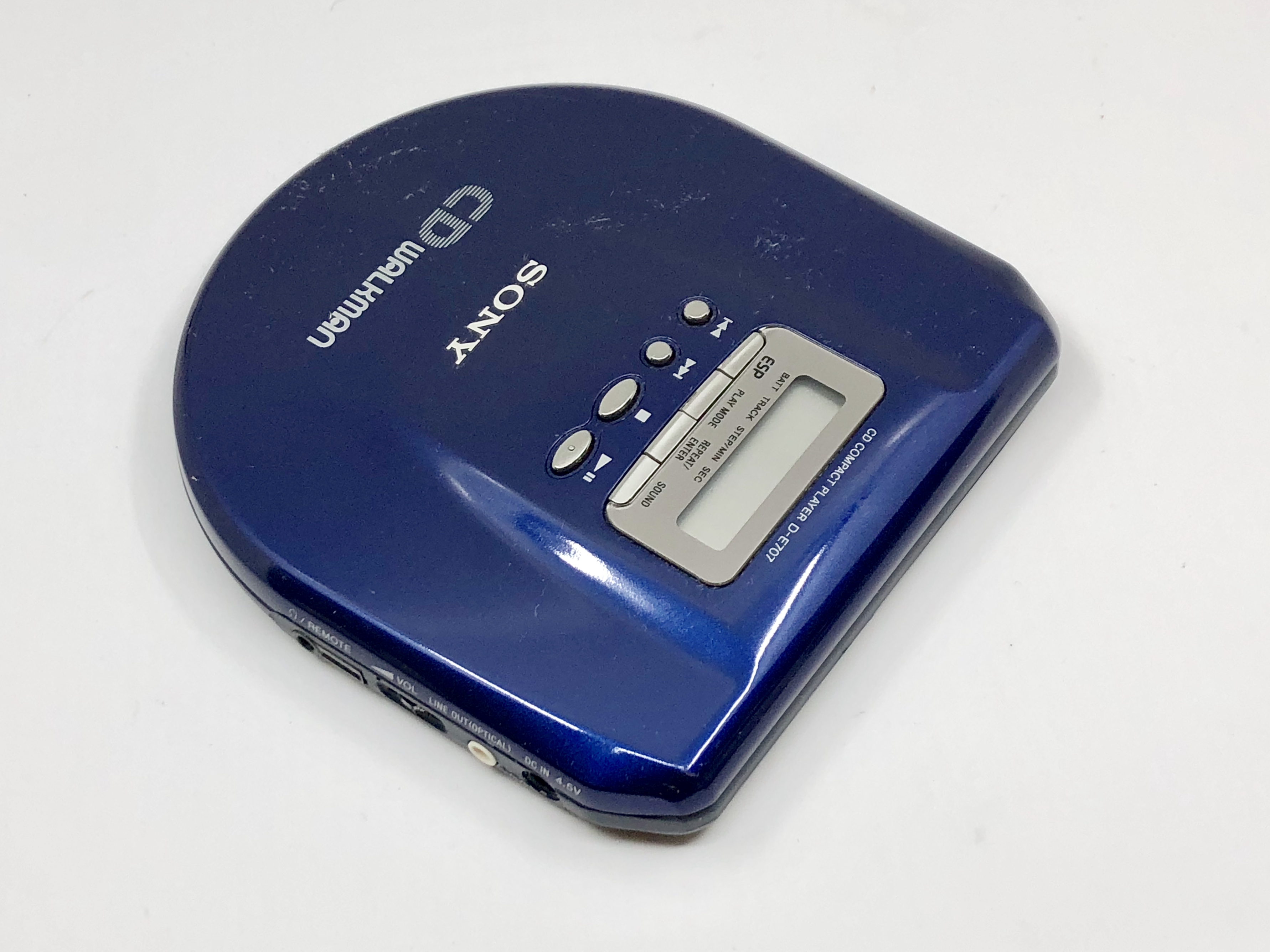Sony CD Walkman D-E707 Dark Blue Portable CD Player