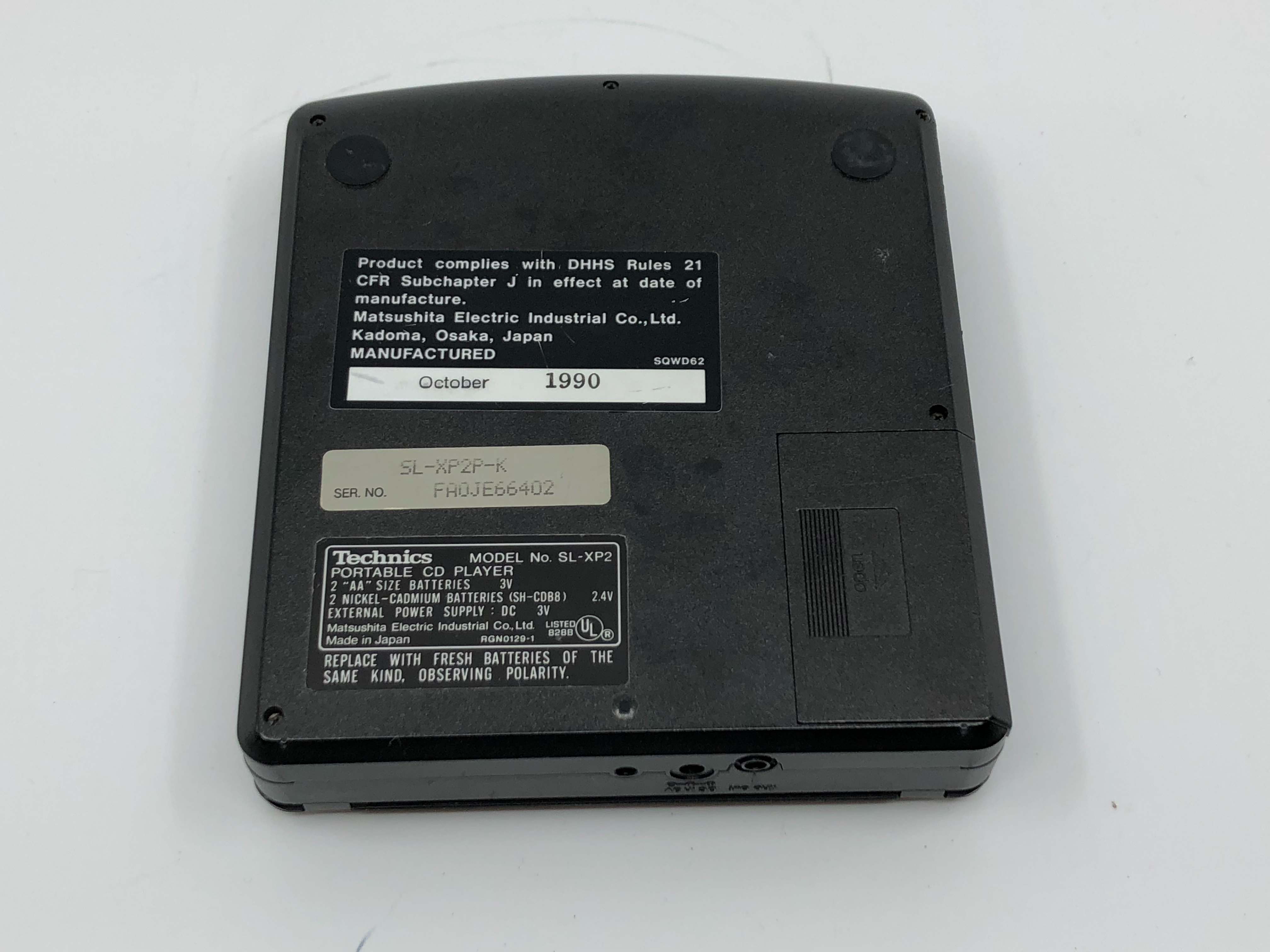 Technics SL-XP6 Portable CD Player