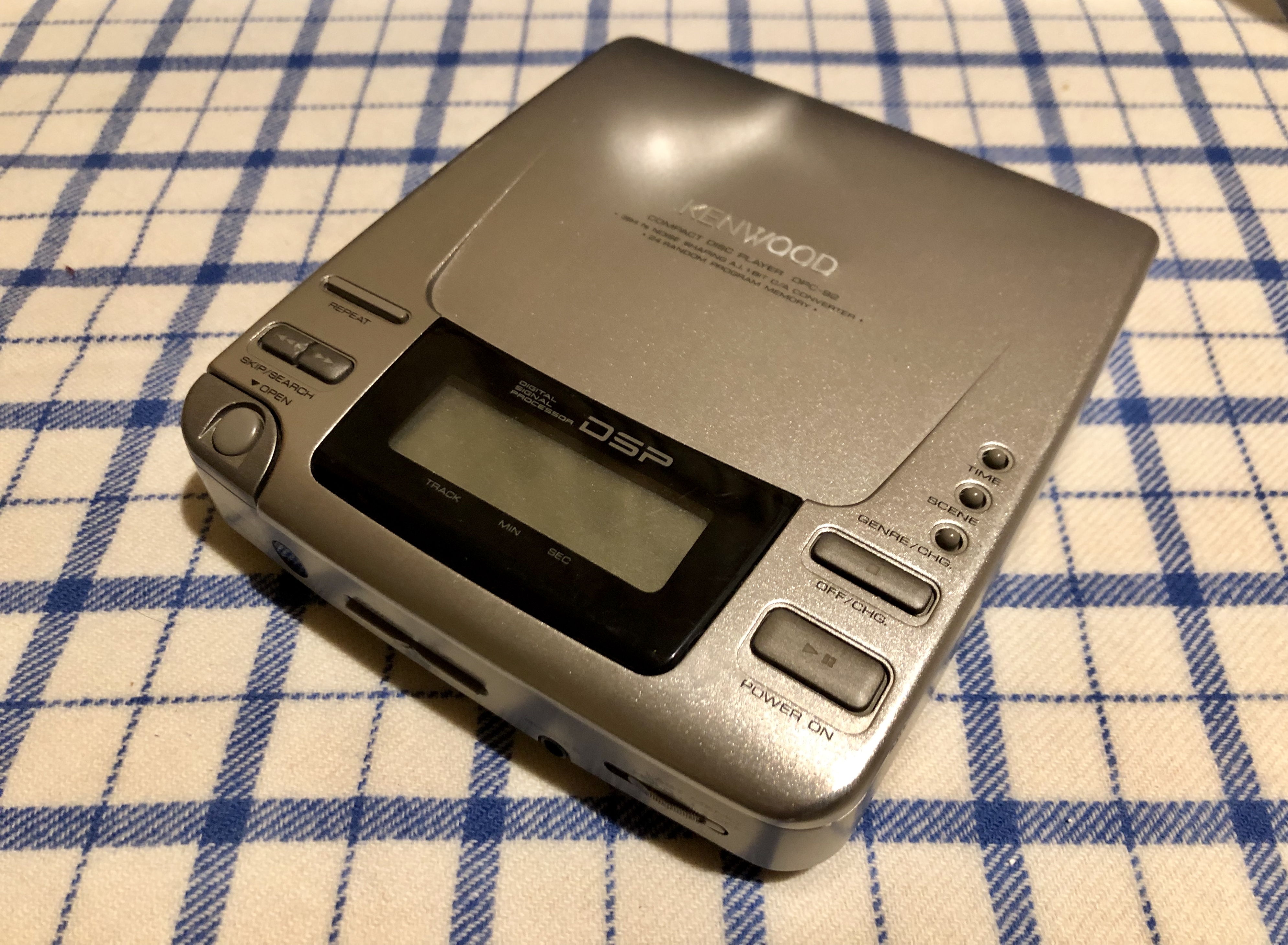 Kenwood DCP-92 Champagne Portable CD Player