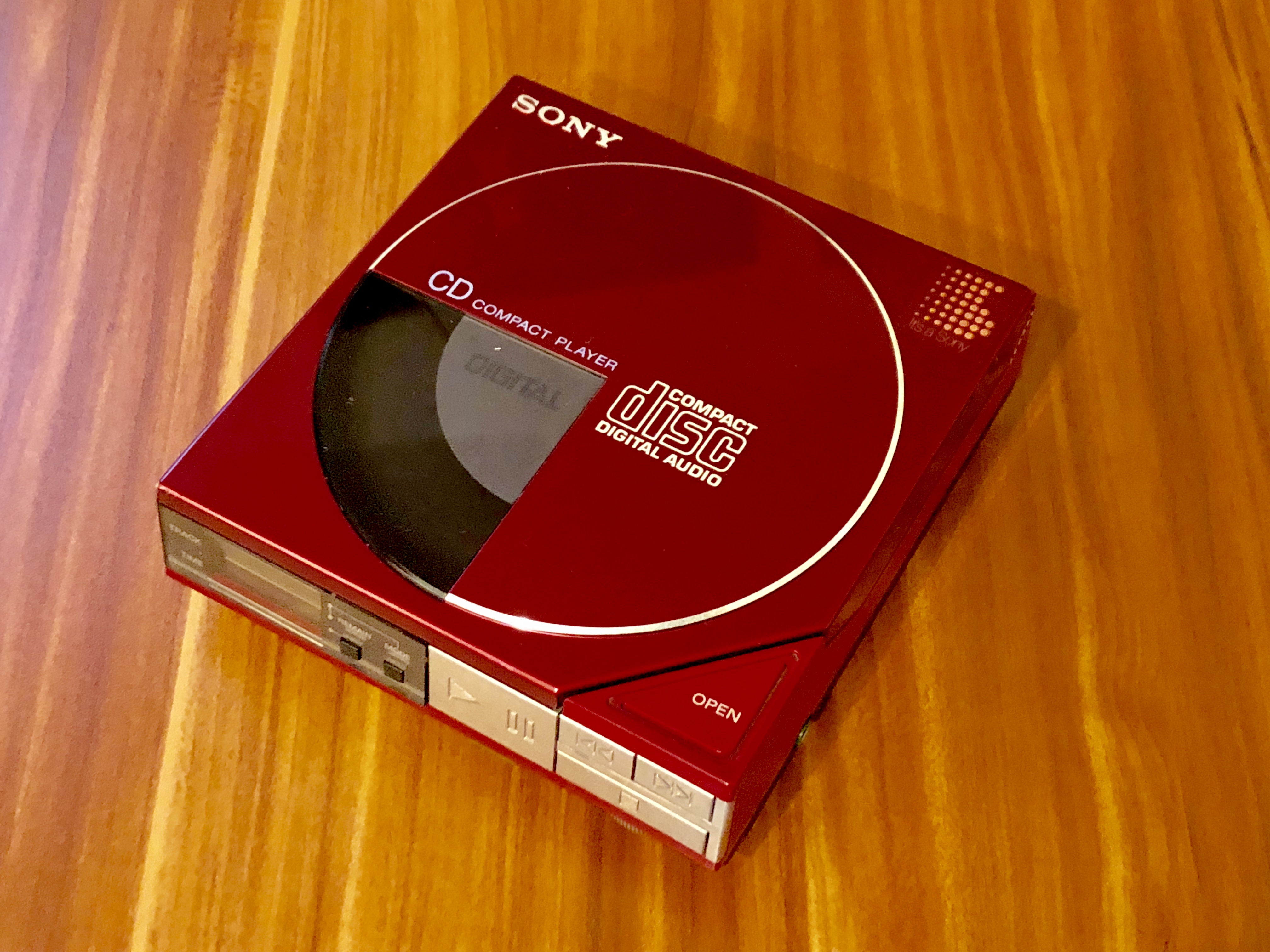 Sony Discman D50 Red Portable CD Player