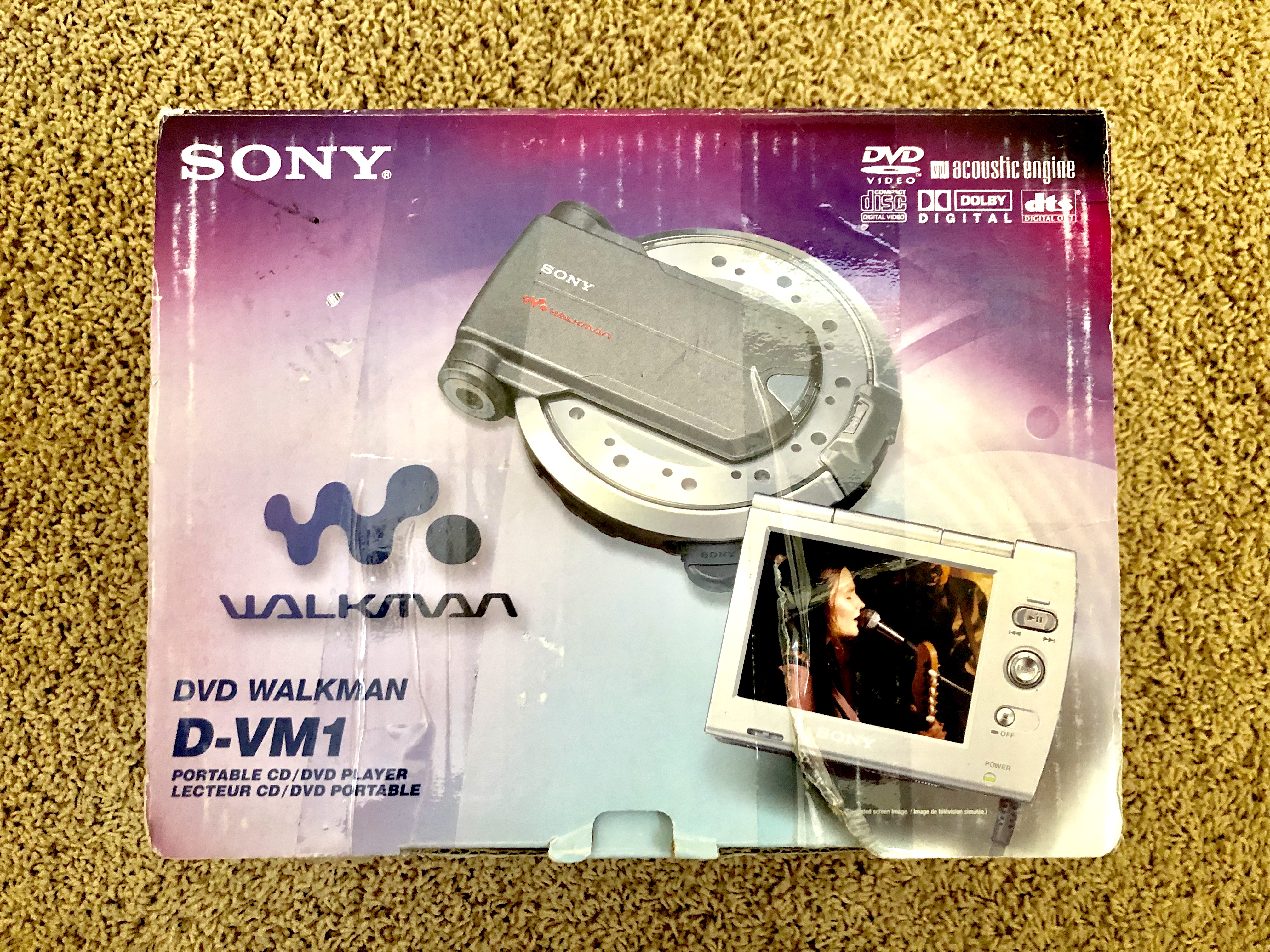 Sony D-VM1 Silver Portable DVD CD Player