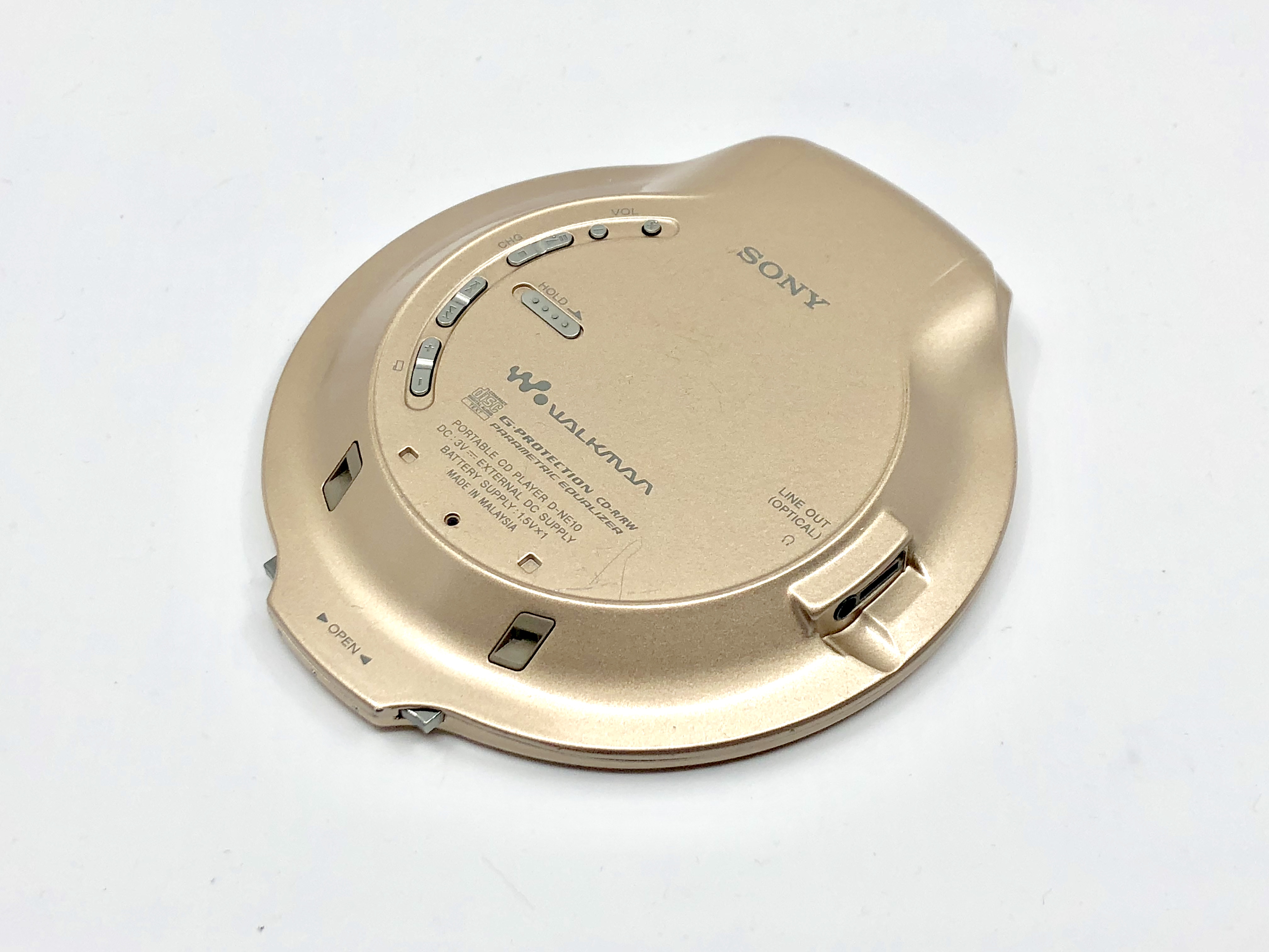 Sony CD Walkman D-NE10 Gold Portable CD Player