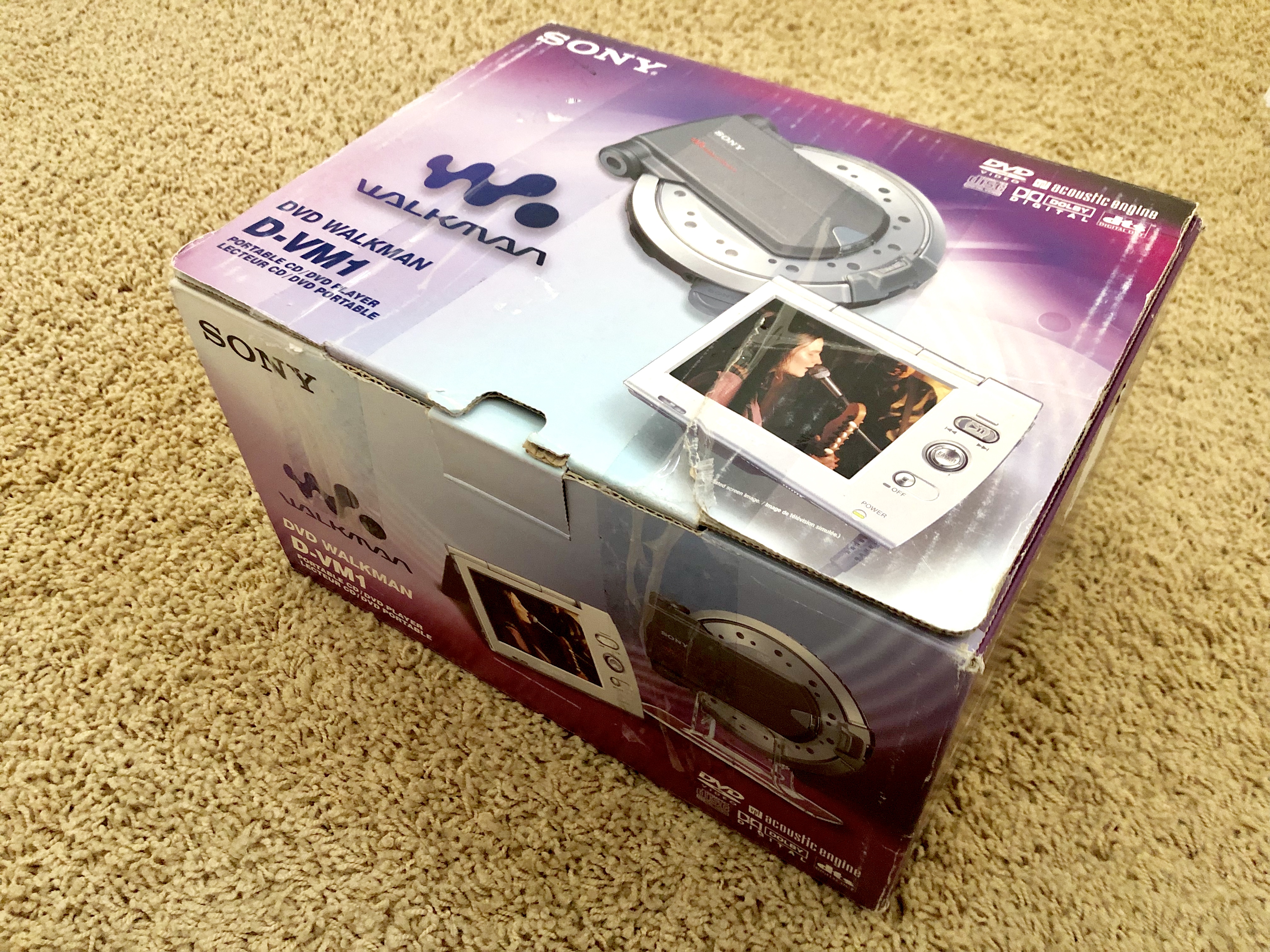 Sony D-VM1 Silver Portable DVD CD Player