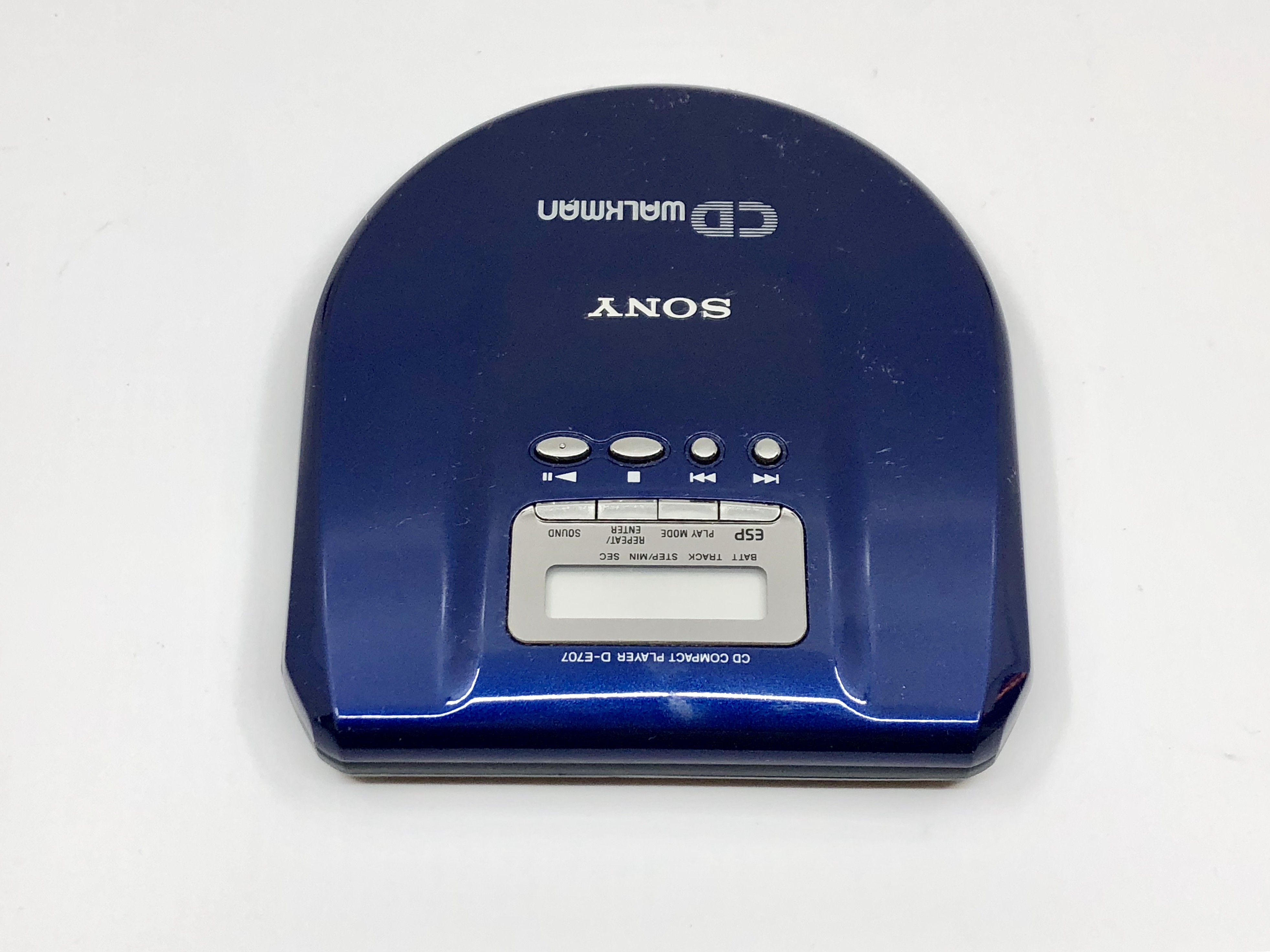 A5491 ソニー SONY CDウォークマン D-E707 Sony CD Walkman D-E707 Dark Blue Portable CD Player