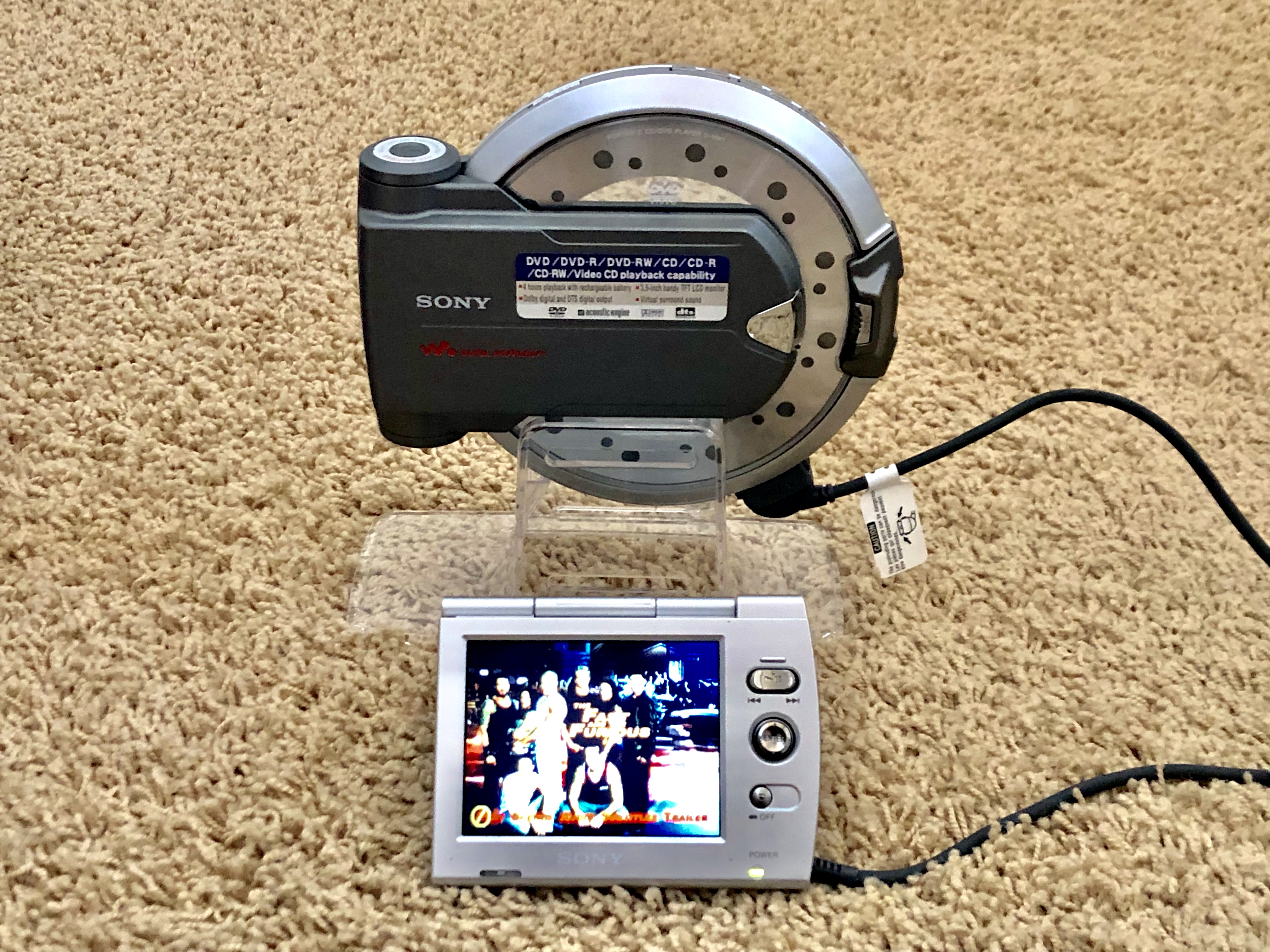 Sony D-VM1 Silver Portable DVD CD Player